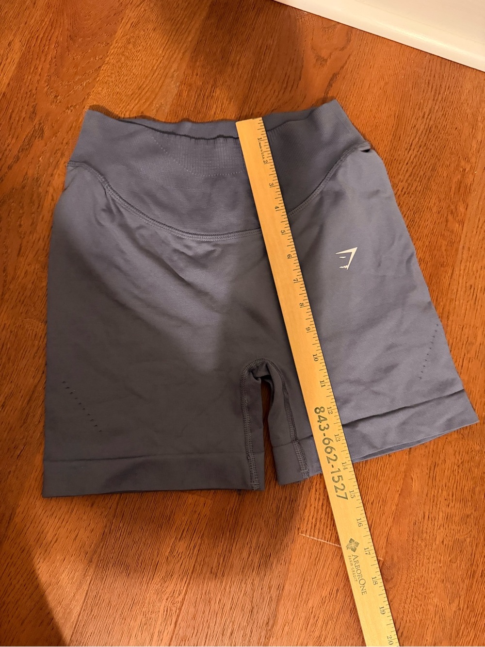 Gymshark Vital Seamless High Waist Workout Bike Shorts Medium Gray S - Picture 5 of 6